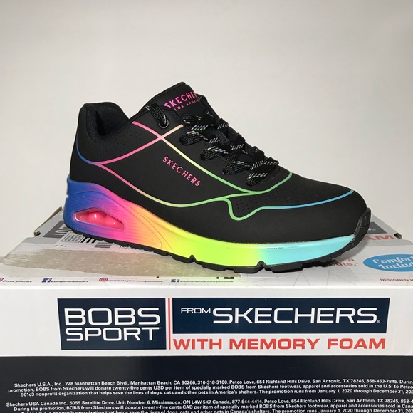 Skechers Uno Ombre  Pop of Sunshine Lace-Up Sneakers - Picture 1 of 6